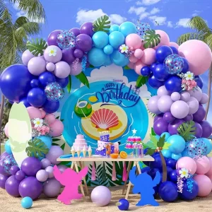 Multiple Themed Latex Balloon Chain Arch Kit Foil Balloon Beach Resort Farm Harvest Summer Colorful Fruits Birthday Party Decor