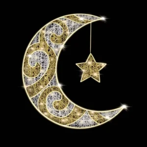 Muslim Holiday Decoration Ramadan Light 2D 3D Eid Party Outdoor LED Motif Decorative Festival Lights Ramadan Motif Lights
