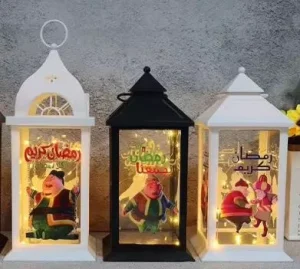 Muslim Islam Decor Ramadan LED Mubarak Products Kareem Advents Lights Lanterns Holiday Decoration