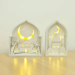 Muslim Jupiter Moon Craft Festival Luminous Glowing Pendant Creative Home Dining Table Decoration Gift Religious Celebration