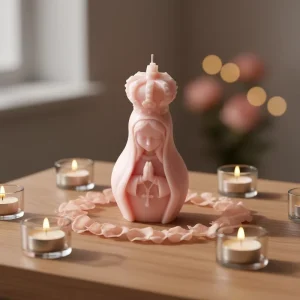 N 103 Mary Prayer Girl Handmade Soy Wax Candles for Holiday Decorations Party Home Lasting Fragrance Scented Candles Home Decor