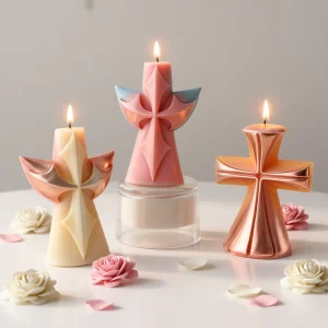 N 152 Cross Column Eco Friendly Smokeless Soy Wax Scented Candles Handmade Aromatherapy Candle Home Decoration Items