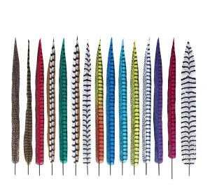 Natural Blue Plumas Long Tail Artificial Pheasant Feather for Party Carnival Home Wedding Vase Holiday Decor DIY Craft Costume