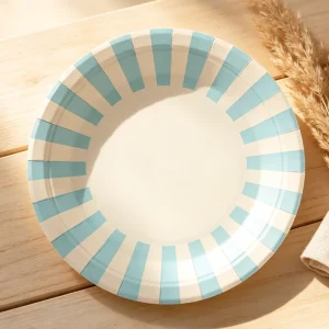 Natural Color Eco Packaging Unbleached Fruit Snack Sturdy Thickened Party Wedding Paper Plate