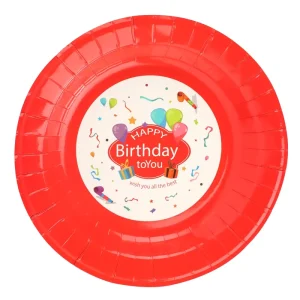 Natural Color Heat Resistant Unbleached Round Shape Sustainable Party Wedding Picnic Bbq Paper Plate
