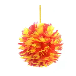 Natural Goose Feather Christmas Ball for Xmas Tree Ornament Festive Fall Autumn Wedding Decor Party Holiday Gift Craft Supply