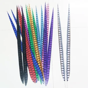 Natural Green Plumas Long Tail Artificial Pheasant Feather for Party Carnival Home Wedding Vase Holiday Decor DIY Craft Costume
