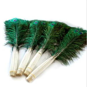 Natural Strung Eye Peacock Feathers Party Carnival Home Wedding Centerpiece Xmas Vase Holiday Decor DIY Craft Floral
