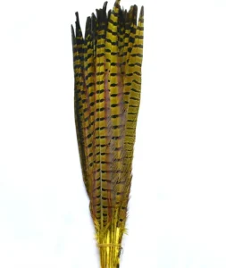 Natural Yellow Plumas Long Tail Artificial Pheasant Feather for Party Carnival Home Wedding Vase Holiday Decor DIY Craft Costume