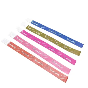 Nautical Style Waterproof Disposable Digital Printing Paper Wristband For Events & Festivals Promotional Novelty Gift