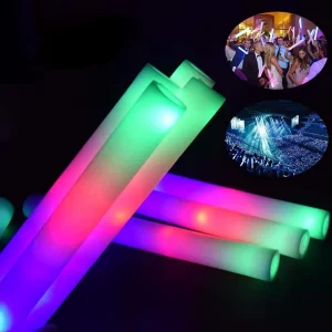 Neonglo Glowing Foam LED Stick New Year Decorations and Favors for Party Wedding Halloween and Christmas Celebrations