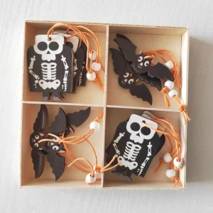 New 12 Piece Halloween Party Decorations Creative Wooden Pendant Pumpkin Tombstone Castle Attractive Atmosphere Props