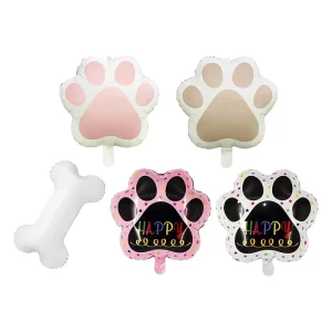 New Animated Dog Bone Paw Latex Balloons Eco Friendly Durable Birthday Festival Home Party Valentine’s Day