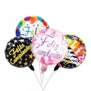 New Arrival 18 Inch Feliz Cumpleanos Happy Birthday Foil Balloon Home Decor Party Supply for New Year Other Celebrations