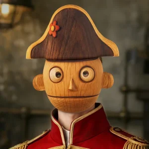 New Arrival Cross Border Halloween EVA Nutcracker Mask Puppet Costume for Cosplay Performance Party Props Made China ODM Supply