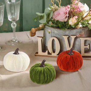 New Arrival Durable 6 8cm Velvet Simulated Pumpkin Halloween Thanksgiving Party Decorations Shooting Model Prop Supplies for