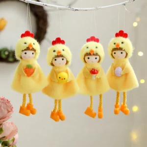 New Arrival Easter & Children’s Day Decorations Chick Colorful Egg Hanging Ornament Carrot Pendant Party Props