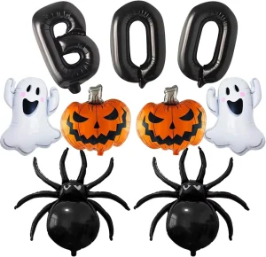 New Arrivals 9pcs Halloween Props Foil Balloons Set for Halloween Decoration