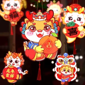 New Chinese New Year Dragon Traditional Lanterns Decor Mid Autumn Festival Party Decoration Customized Kids Toys Supplies