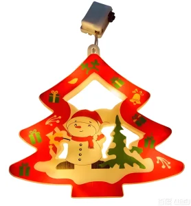 New Christmas LED Light Single Piece Hemp Rope Hanging Decoration Lamp for Xmas Party Home Window Tree Ornament