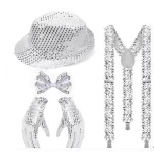 New Cross Border Winter Disco Carnival Three Color Sequin 100% Cotton Hat Glittering Top Hat Decorations for Party Fun