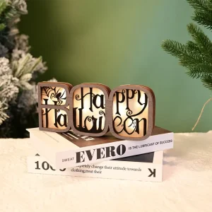 New Cross border Halloween Crafts with Creative Design BOO Letter Lighting Festive Decorative Ornaments WS 24018