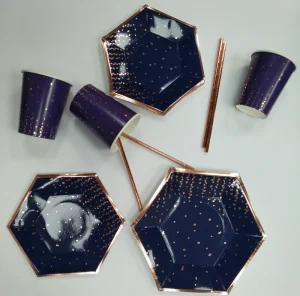 New Design Guangdong Party Set Theme Tableware Party Supplies Decorations Paper Plates and Cups Napkins Straws