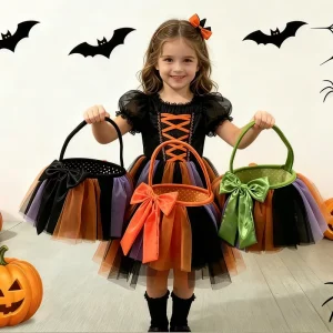 New Design Halloween Decoration Trick or Treat Bag Halloween Bucket Tote Bag Candy Baskets