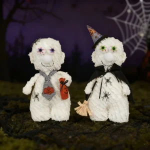 New Design Halloween Spooky Plush Ghost Dolls Cute Festive Decor Ornaments for Halloween Home Display