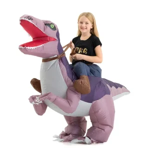 New Design Inflatable Sewing Halloween Holiday Purple Dragon Costume Mascot Cosplay Props Suit Adult Unisex Size