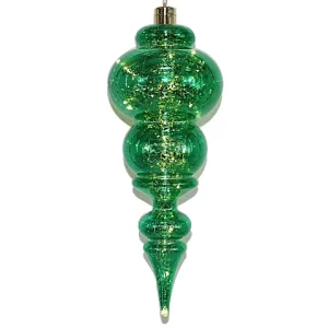 New Design Led Party Decorations Type PET Finial Shape Glass Christmas Tree Ornament