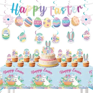 New Easter Egg Party Decoration Supplies Set for Festival Home and Garden Decoration