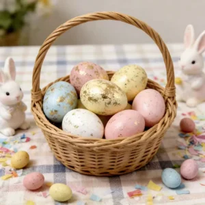 New Easter Eggs Vintage Classic Decorative Egg Ornament 3x4cm