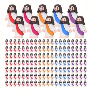 New Easter Mini Jesus Decorations Soft PVC Figurines Party Favors Gift Christmas Cake Dessert Decorative Ornaments OEM