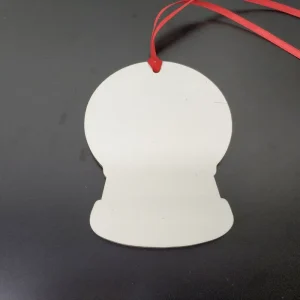 New Eco Friendly Customized Snow Globe Shape MDF Sublimation Blanks Christmas Ornaments Wooden Crystal Ball Christmas Tree