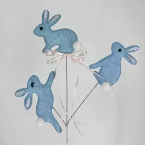 New Eco Friendly Easter Blue Decoration Rabbit Flower Arrangement Home Decoration Festival Decoration