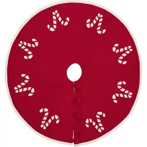 New Factory Wool Round Tree Skirt 75cm Handicraft Reusable Durable Elegant Christmas Decorations