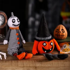 New Halloween Decorations Horror Pumpkin Kid Doll Ornaments Ghost Festival Home Party Decoration