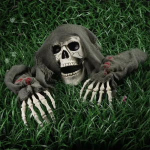 New Halloween Yard Garden Outdoor Indoor Decorations Scary Crawling Skeleton Halloween Decorations