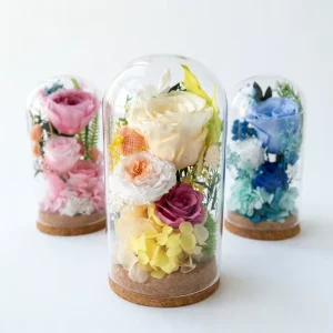 New Handmade Dried Flowers Long Lasting Glass Dome Wishing Bottle Environment-Friendly Christmas Thanksgiving Mothers Day