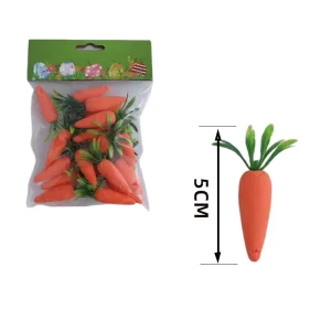 New Hot Selling WEIXI Brand Easter Decoration Colorful Carrot Toy Eggs Bird Painted Small Indoor Use Hanging Ornaments No