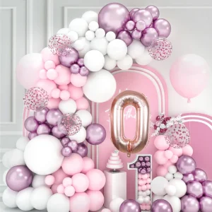 New Rose Red Pink Balloon Set Wedding Birthday Party Decoration Balloon Set
