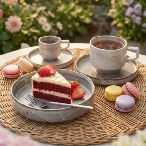 New Rustic Gery Modern Creative Ceramic Dining Dish Set Tableware Porcelain Plates Set Dishes for Restaurant