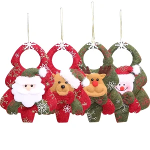 New Santa Claus Christmas Tree Ornaments Non Woven Fabric Christmas Decorations for Festive Home Decoration