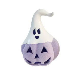 New Shape Led Lighted Halloween Pumpkin Porcelain Pumpkin Ceramic Pumpkin