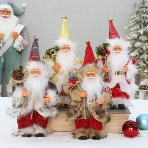 New Style 8 Inch Navidad Santa Claus Christmas Tree Hanging for Christmas Decorations Ornaments Toys Gifts Supplies