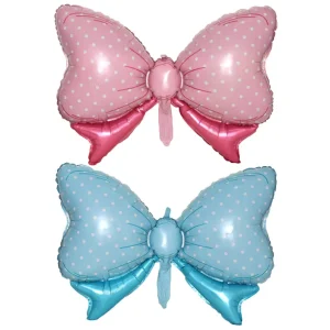 New Style Foil Balloons Candy Colored Bow Shaped Aluminum Film Balloons Decorations for Full Moon Parties Birthdays Weddings