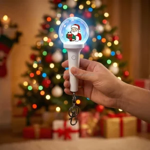 New Style Led Mini Keyring RGB Light Custom Keychain Handle Color Acrylic logo for Fans
