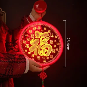 New Style New Year Hanging Decoration Chinese Lunar New Year Led Lights Dragon Year Lighting Accessories Home Decoration