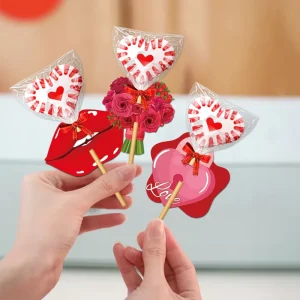 New Valentine’s Day Decoration Love Card Gift Flower Candy Plugin Wedding Room Decoration Party Supplies